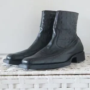 Filanto | Shoes | Filanto Black Leather Crocodile Embossed  display picture 2